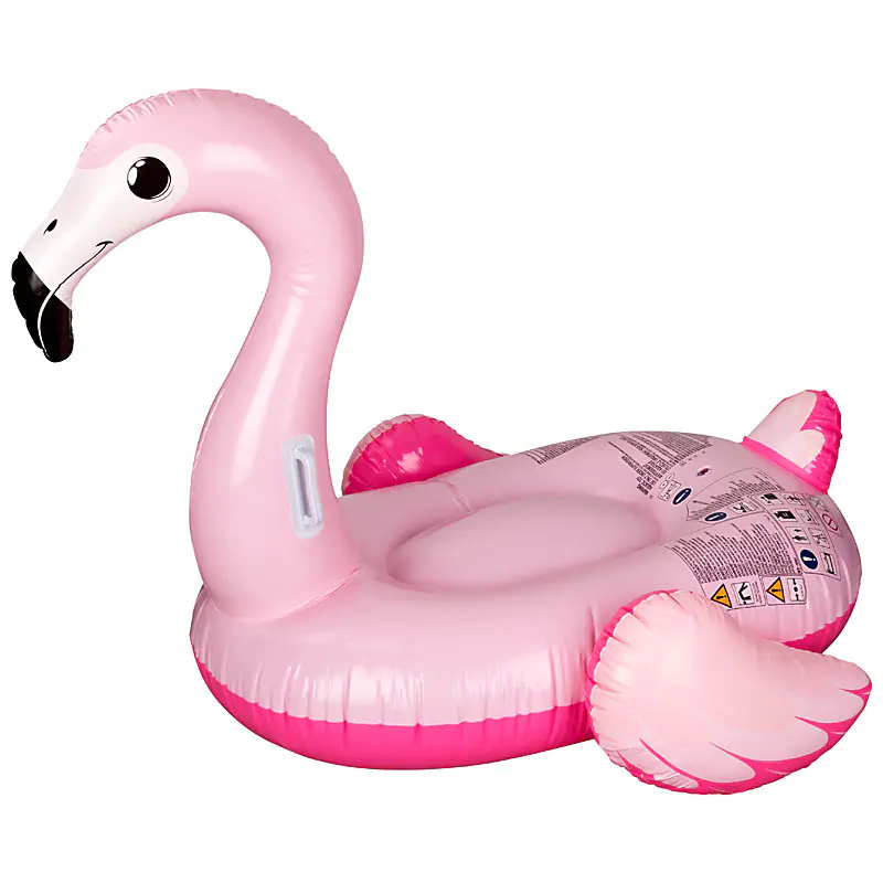 Produktfotografie für Onlinehandel Aufblasbares Wassertier Flamingo